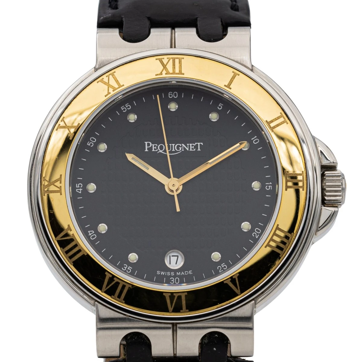 Montre PEQUIGNET , "Moorea", En Acier Et En Cuir 2 Montre PEQUIGNET , "Moorea", En Acier Et En Cuir – Image 2