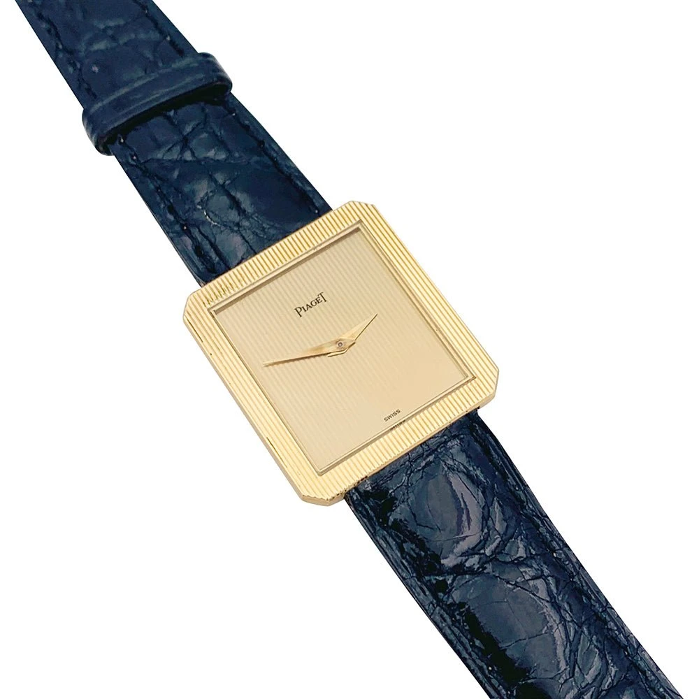 Miller Montre PIAGET, "Protocole", Or Jaune Et Cuir 2 Miller Montre PIAGET, "Protocole", Or Jaune Et Cuir – Image 2