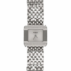 Montre POIRAY "Ma Première "en Acier Et Diamants