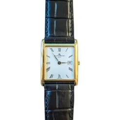 Montre Quartz BAUME ET MERCIER En Or Et Cuir 9 Montre Quartz BAUME ET MERCIER En Or Et Cuir -Castafiore Boutique montre quartz baume et mercier en or et cuir 144794