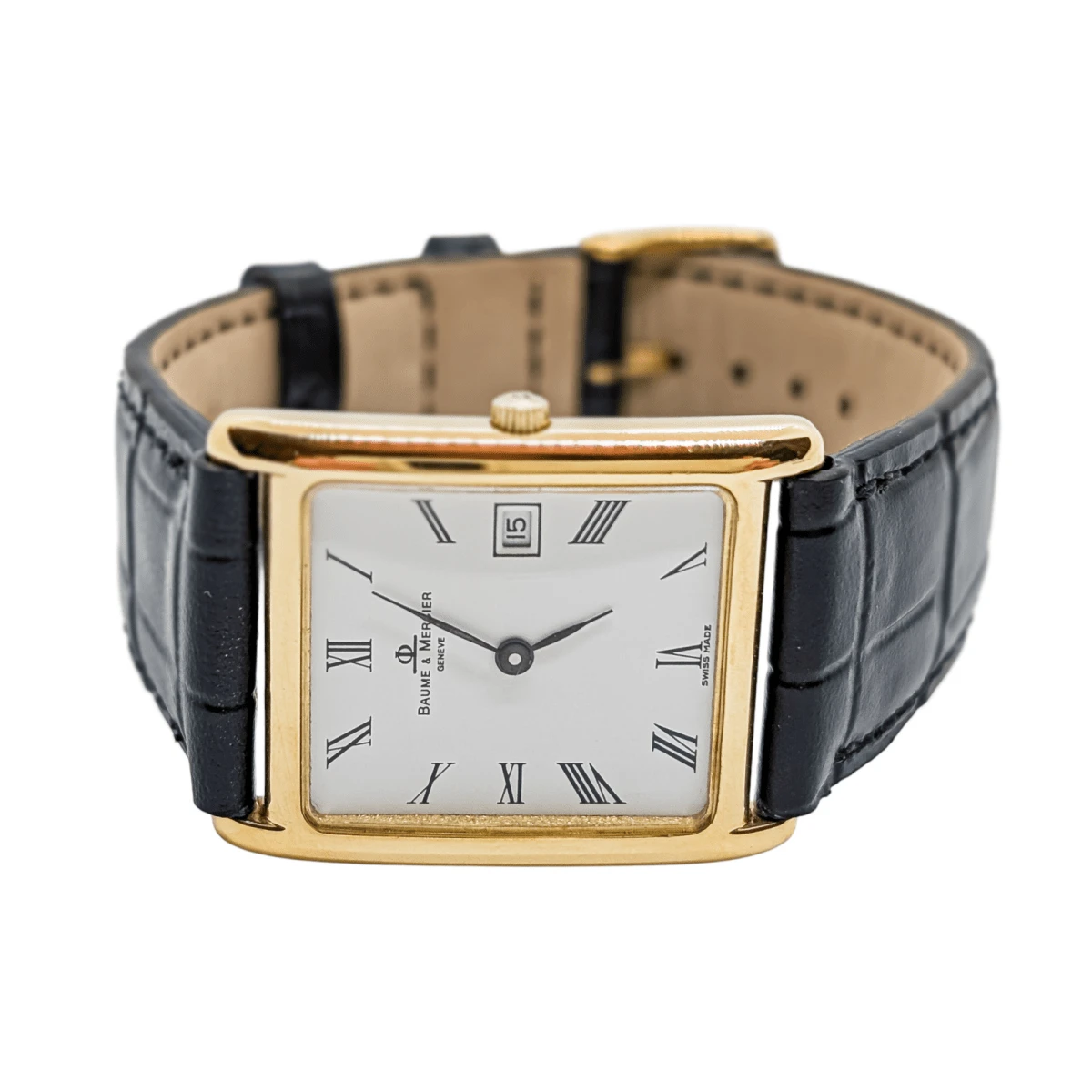 Montre Quartz BAUME ET MERCIER En Or Et Cuir 4 Montre Quartz BAUME ET MERCIER En Or Et Cuir – Image 4