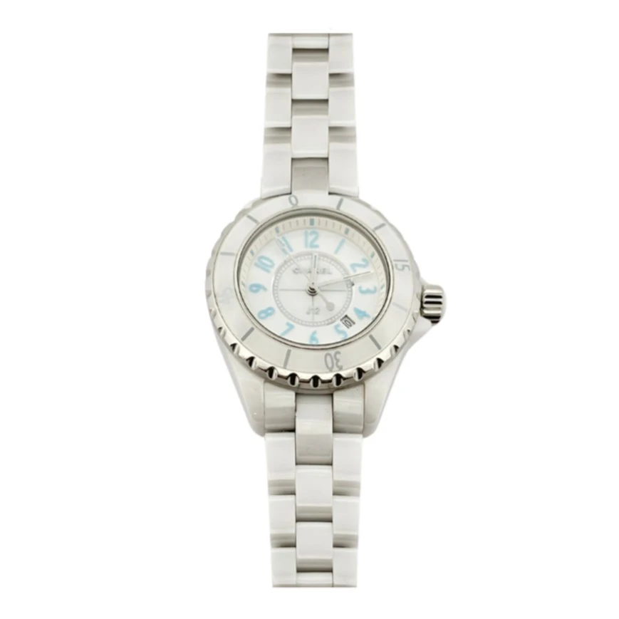 Montre Quartz CHANEL "J12" En Céramique Blanche 1 Montre Quartz CHANEL "J12" En Céramique Blanche