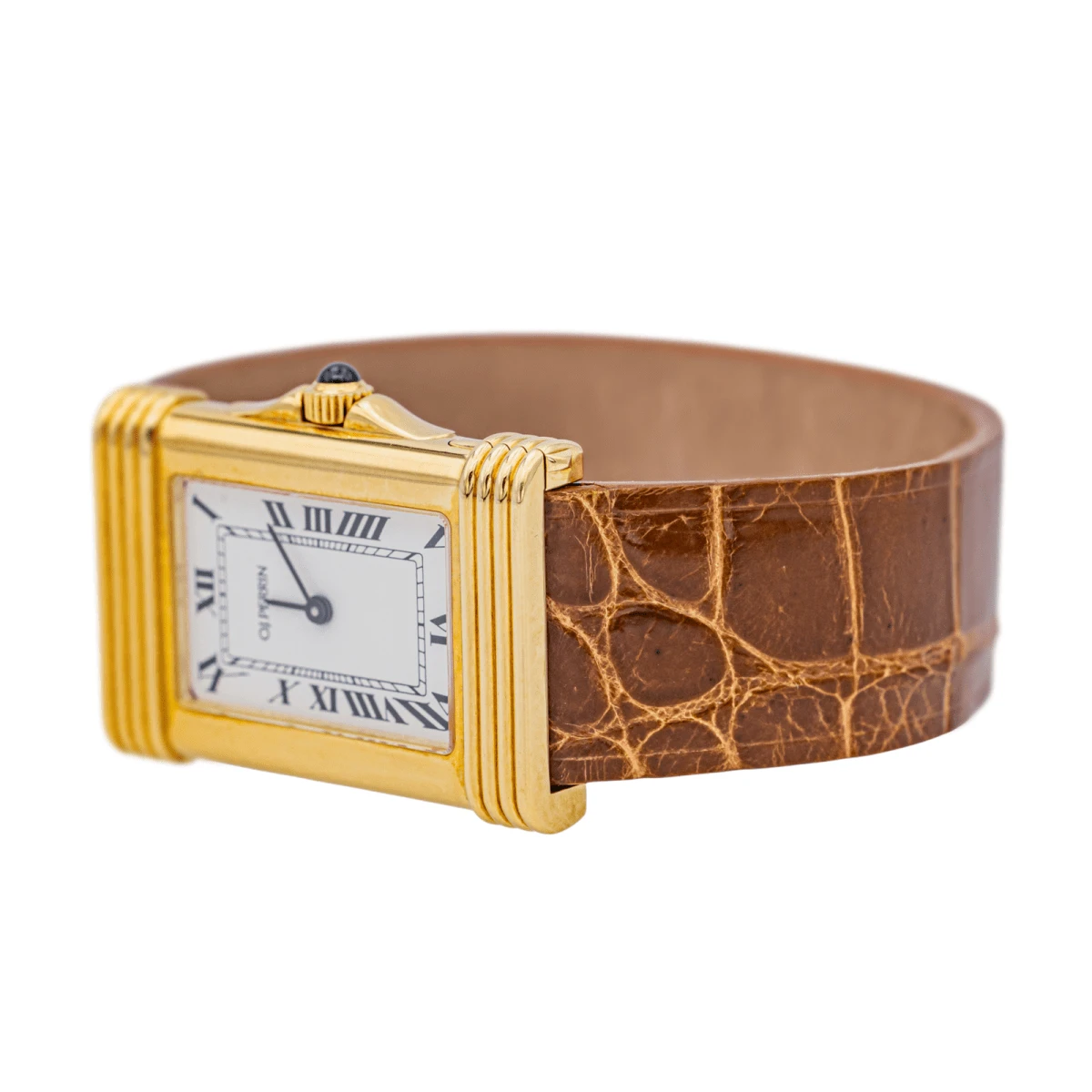 Montre Quartz O.J PERRIN En Or Jaune Et Saphir 4 Montre Quartz O.J PERRIN En Or Jaune Et Saphir – Image 4