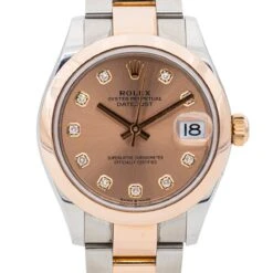 Montre ROLEX "Lady-Datejust" Enor Rose, Acier, Diamants 10 Montre ROLEX "Lady-Datejust" Enor Rose, Acier, Diamants -Castafiore Boutique montre rolex lady datejust acier diamant 607791
