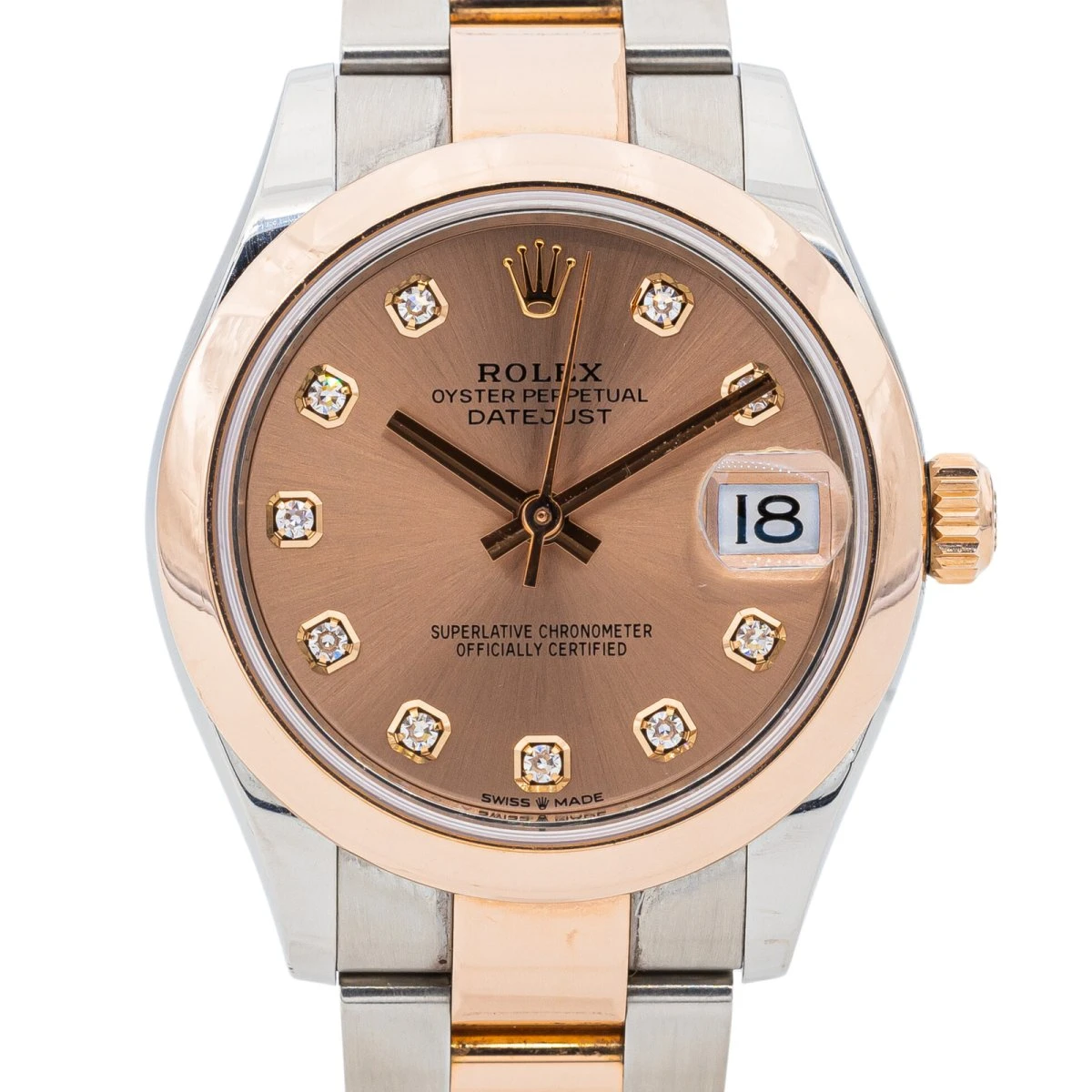 Montre ROLEX "Lady-Datejust" Enor Rose, Acier, Diamants 4 Montre ROLEX "Lady-Datejust" Enor Rose, Acier, Diamants – Image 4