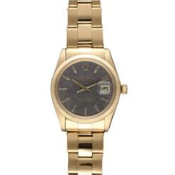 Montre ROLEX "Oyster Date" En Or Jaune
