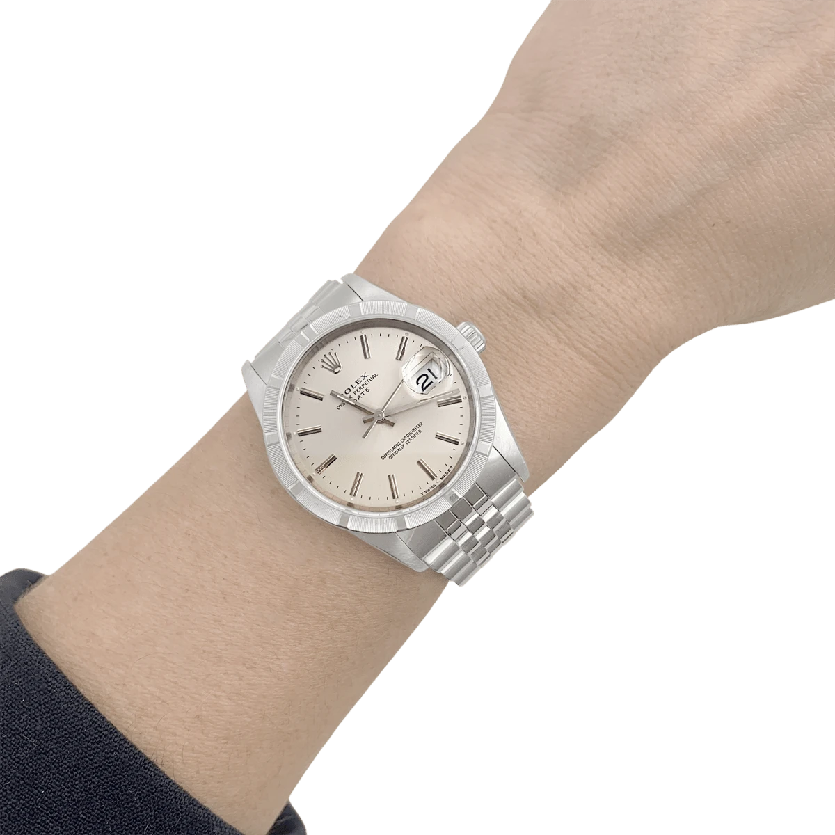 Miller Montre Rolex "Oyster Perpetual Date" En Acier 2 Miller Montre Rolex "Oyster Perpetual Date" En Acier – Image 2