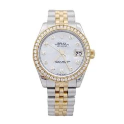 Miller Montre ROLEX "Oyster Perpetual Datejust"en Or Jaune, Acier, Nacre Et Diamants