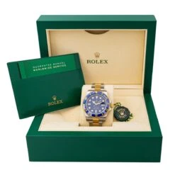 Montre ROLEX "Submariner" En Or Jaune Et Acier -Castafiore Boutique montre rolex submariner en or jaune et acier 458859