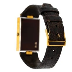 Montre S.T. DUPONT En Plaqué Or Et Cuir -Castafiore Boutique montre saint dupont en plaque or 395914