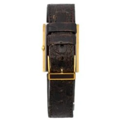 Montre S.T. DUPONT En Plaqué Or Et Cuir -Castafiore Boutique montre saint dupont en plaque or 962757