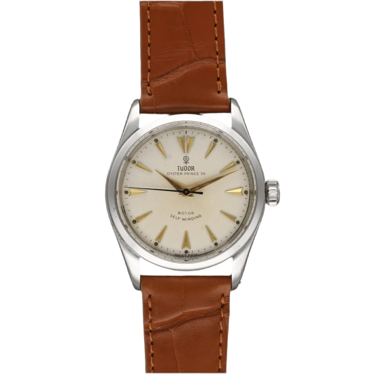 Montre TUDOR "Oyster Prince" En Acier Et Cuir 1 Montre TUDOR "Oyster Prince" En Acier Et Cuir