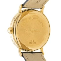 Montre VACHERON CONSTANTIN "L'anglaise 05/2024" En Or Jaune Et Cuir -Castafiore Boutique montre vacheron constantin langlaise 052024 en or jaune et cuir 984212