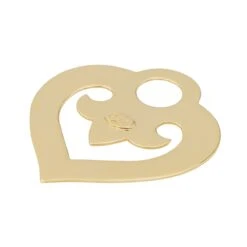 O.J. Perrin Pendentif Coeur Cœur Légende Or Jaune -Castafiore Boutique oj perrin pendentif coeur coeur legende or jaune 824044