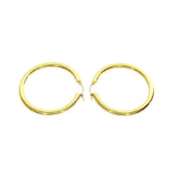 Boucles D'oreilles Créoles En Or Jaune 18 Carats