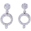 Paire De Boucles D'oreilles ANTONINI En Or Blanc Et Diamants