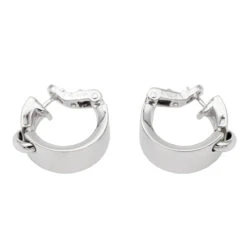 Boucles D'oreilles Créoles CHAUMET "Liens" En Or Blanc -Castafiore Boutique paire de boucles doreilles chaumet liens en or blanc 865049