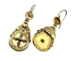 Paire De Boucles D’oreilles En Or Jaune Et Perles Fines -Castafiore Boutique paire de boucles doreilles en or jaune et perles fines 844623