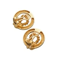 Paire De Clips D'oreilles Hermes En Or Jaune -Castafiore Boutique paire de clips doreilles hermes en or jaune 9096518