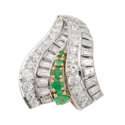 Pendentif Art Déco Or Blanc Diamant