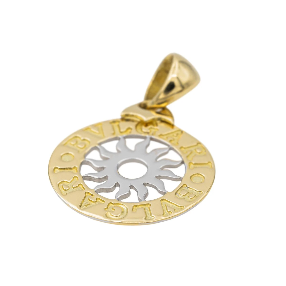 Pendentif BULGARI "Tondo" En Or Jaune Et Blanc 6 Pendentif BULGARI "Tondo" En Or Jaune Et Blanc – Image 6