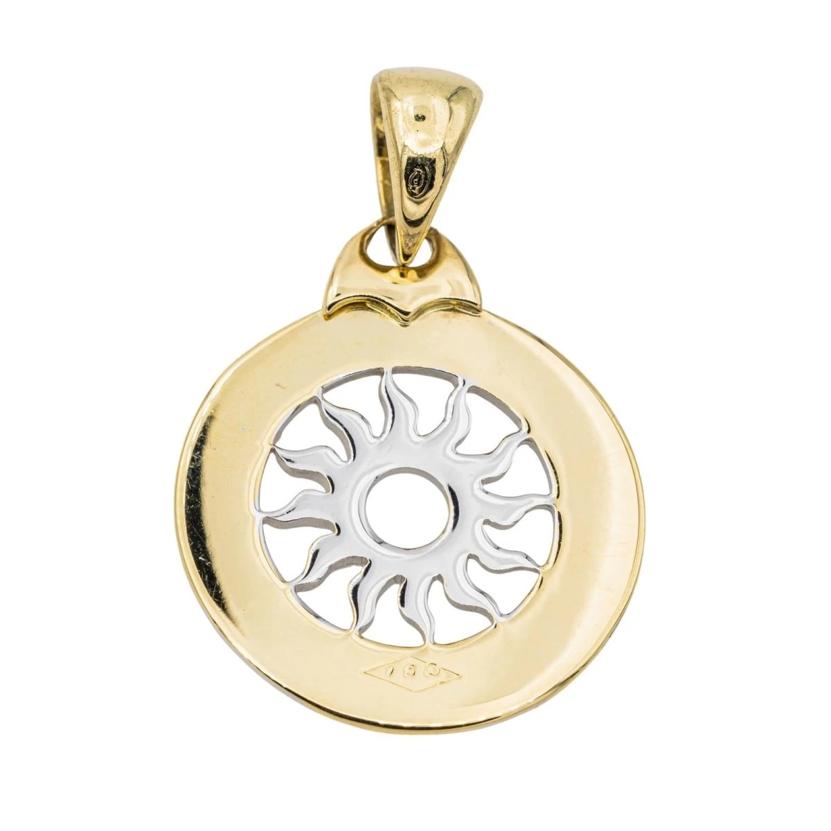 Pendentif BULGARI "Tondo" En Or Jaune Et Blanc 5 Pendentif BULGARI "Tondo" En Or Jaune Et Blanc – Image 5