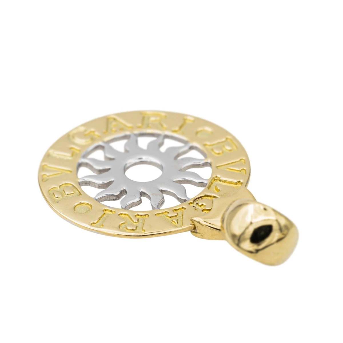 Pendentif BULGARI "Tondo" En Or Jaune Et Blanc 3 Pendentif BULGARI "Tondo" En Or Jaune Et Blanc – Image 3