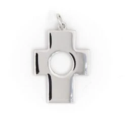 Pendentif Croix En Or Blanc -Castafiore Boutique pendentif croix en or blanc 109850