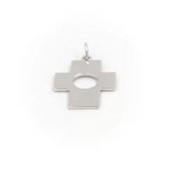 Pendentif Croix En Or Blanc -Castafiore Boutique pendentif croix en or blanc 556556