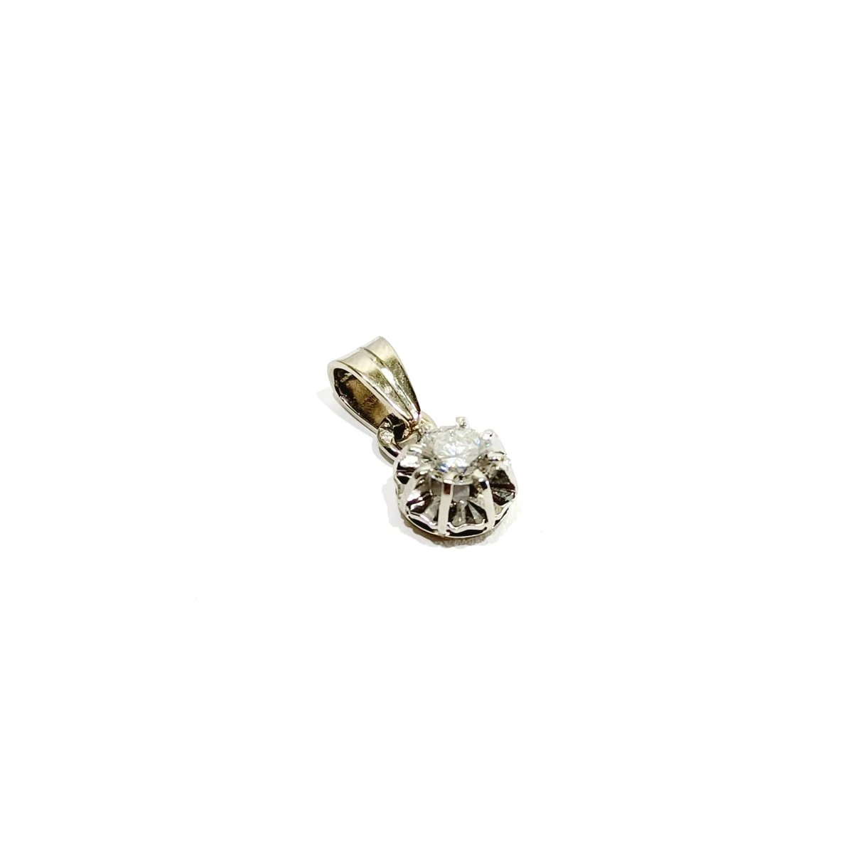 Pendentif En Or Blanc, Platine Et Diamant 3 Pendentif En Or Blanc, Platine Et Diamant – Image 3