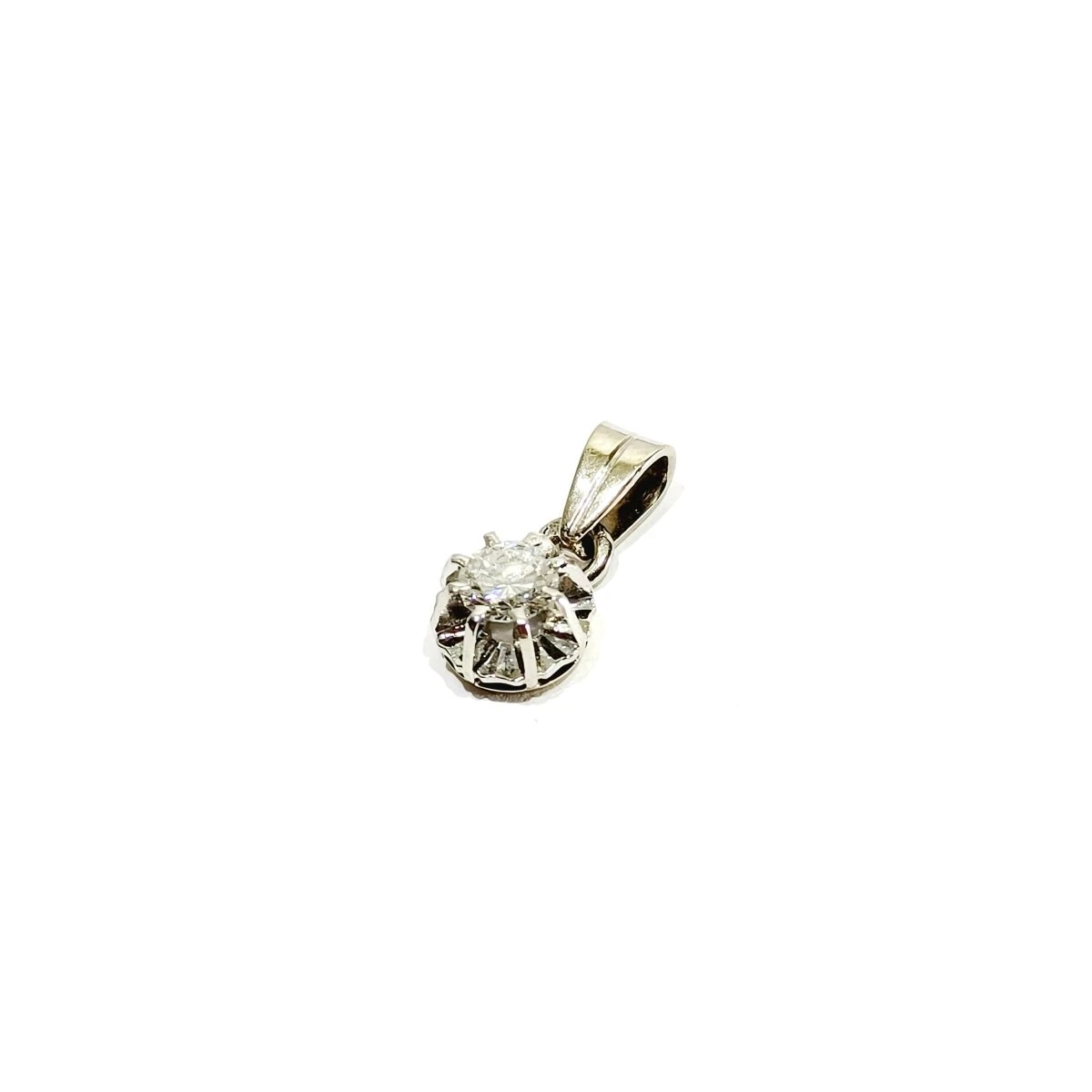 Pendentif En Or Blanc, Platine Et Diamant 2 Pendentif En Or Blanc, Platine Et Diamant – Image 2