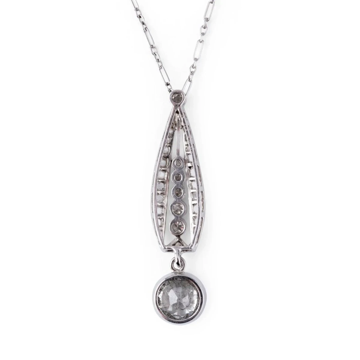 Pendentif En Platine Art Déco 4 Pendentif En Platine Art Déco – Image 4