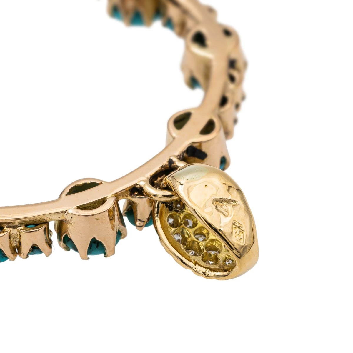 Pendentif Or Jaune Turquoise 5 Pendentif Or Jaune Turquoise – Image 5