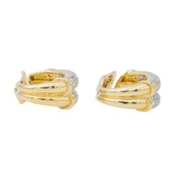 Piaget Boucles D'oreilles CréolesOr Jaune Diamant 14 Piaget Boucles D'oreilles CréolesOr Jaune Diamant -Castafiore Boutique piaget boucles doreilles creoles or jaune diamant 788394