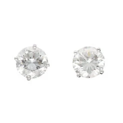 Puces D'oreilles En Or Et Diamants