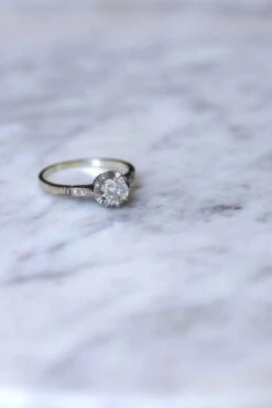 Solitaire Art Déco Diamant 0.50 Ct -Castafiore Boutique solitaire art deco diamant 050 ct 655036