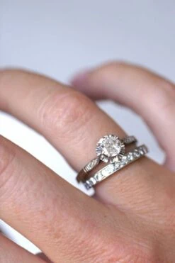 Solitaire Art Déco Diamant 0.50 Ct -Castafiore Boutique solitaire art deco diamant 050 ct 792430