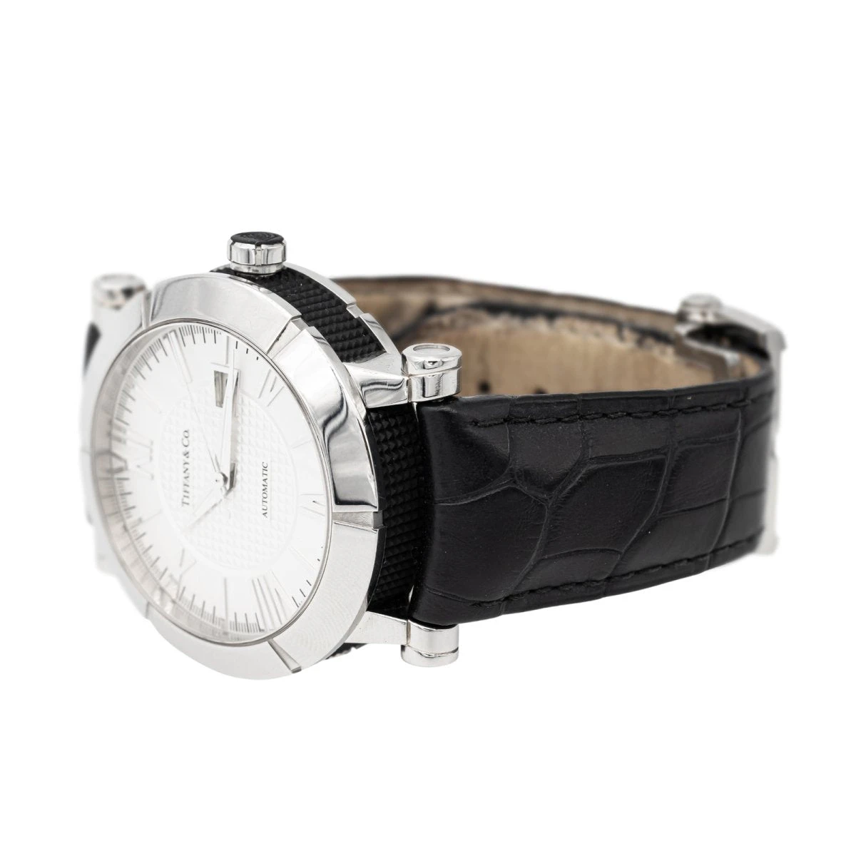 Montre Automatique TIFFANY & CO. "Atlas" En Acier 3 Montre Automatique TIFFANY & CO. "Atlas" En Acier – Image 3